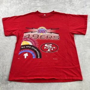 Spectator Sportswear Super Bowl XXIX 49ers XL Red Men Vintage 90s NFL T-Shirt